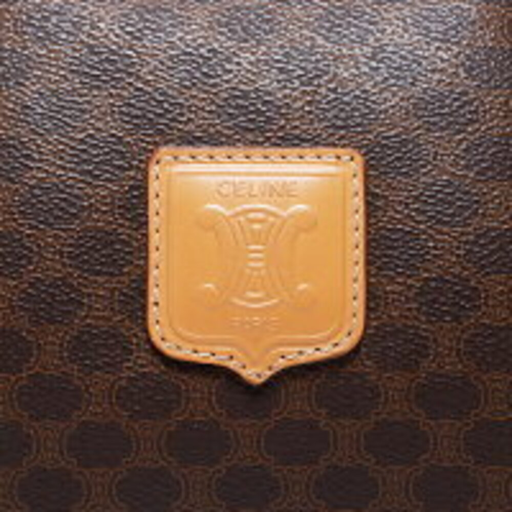 Celine Macadam Trinoff Logo Boston Bag Brown - Picture 9 of 12